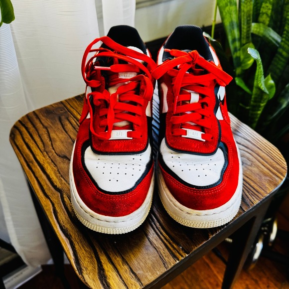 Nike Air Force 1 Shadow Rush Orange Sneakers Men US 9.5 - Picture 2 of 8